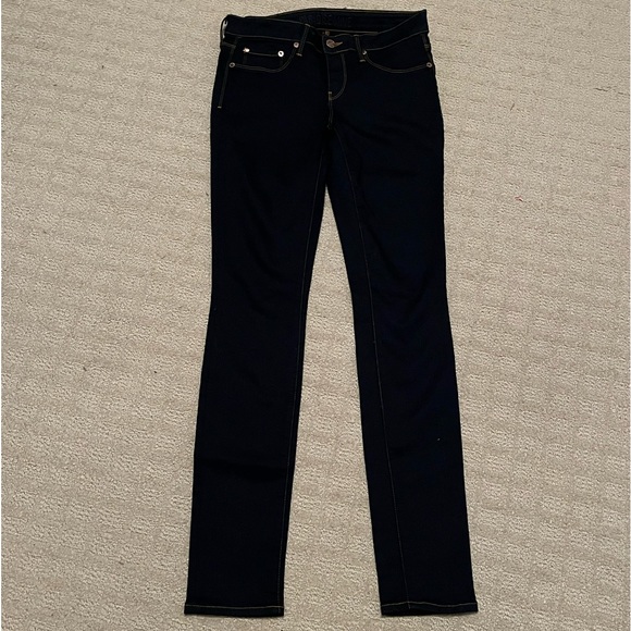 Aritzia Paradise Mine Low Rise Jeggings - Dark Blue Wash - Picture 3 of 6